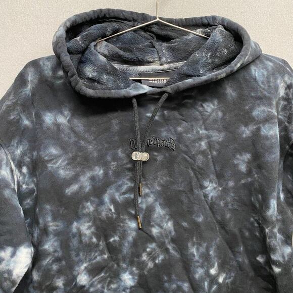 Wasted Paris Hoodie Womens Medium Black Tie Dye Cropped - Picture 4 of 15